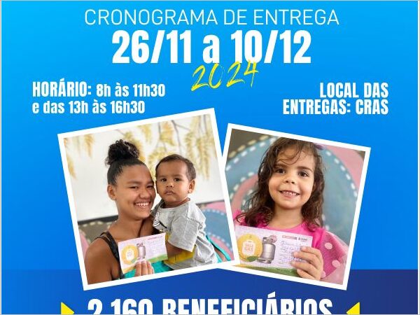 Entrega do Vale Gás no Crato começa dia 26 de novembro