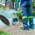 Teste de fumaça inspeciona esgoto em Juazeiro neste sábado