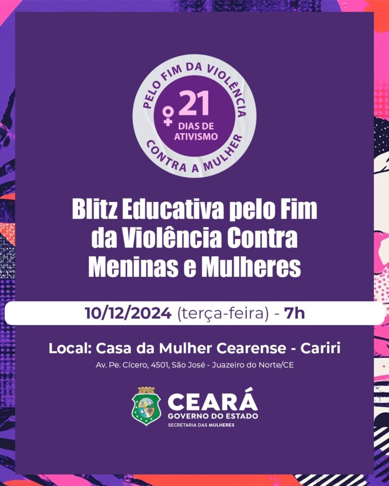 Blitz educativa encerra 21 Dias de Ativismo no Cariri