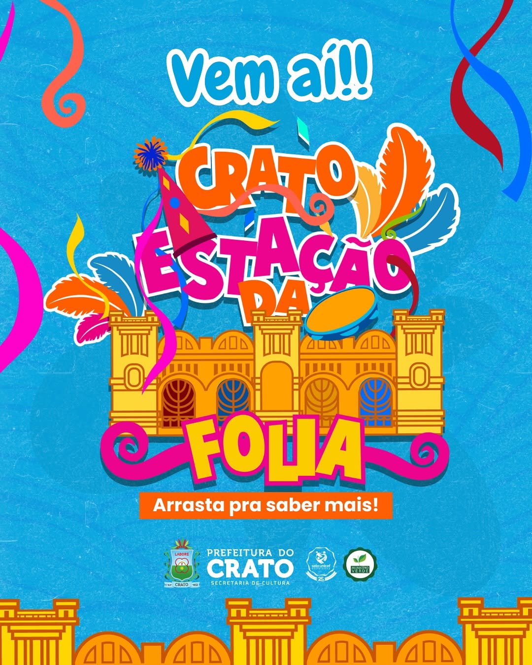 Carnaval Crato Estação da Folia 2025: uma festa para todos