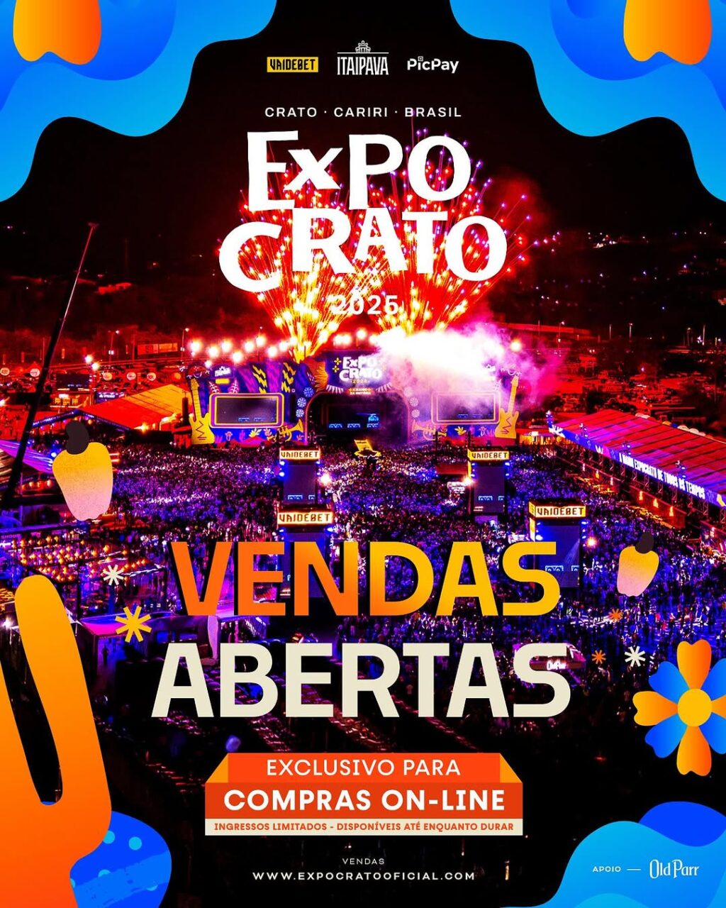 Expocrato 2025: Ingressos já disponíveis! Garanta seu lugar na maior festa do Norte e Nordeste 1 Expocrato 2025: Ingressos já disponíveis! Garanta seu lugar na maior festa do Norte e Nordeste