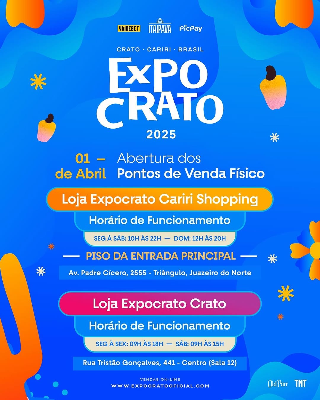 Expocrato 2025: Ingressos físicos à venda a partir de 1º de abril