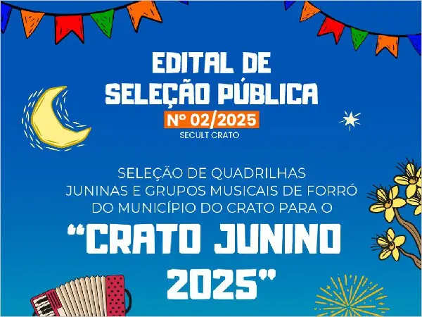 Crato abre inscrições para o Crato Junino 2025