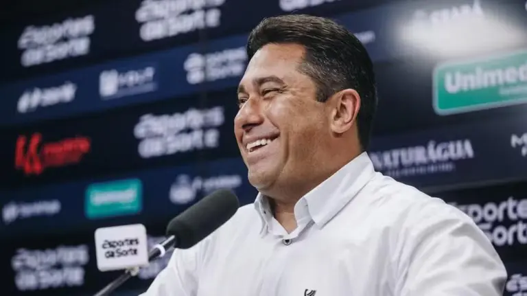 Presidente do Ceará apoia gestão de Samir Xaud na CBF