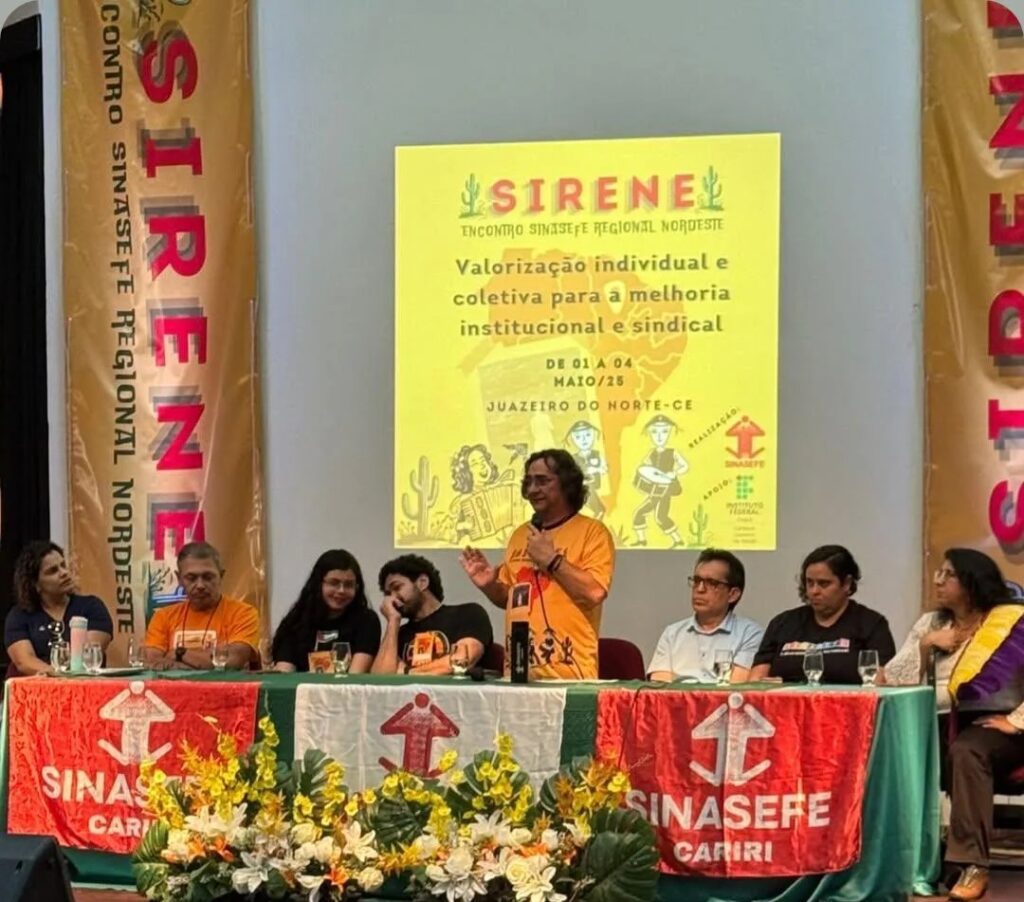 Servidores dos institutos de educação básica e tecnológica realizam Encontro SINASEFE Regional do Nordeste em Juazeiro do Norte 1 sirene