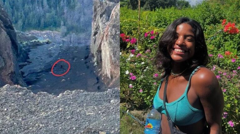 Brasileira cai em trilha no vulcão Rinjani e espera resgate