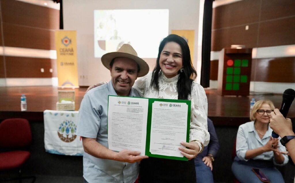 Lia Freitas e Pedro Lobo mobilizam Cariri com ações do Ceará Sem Fome durante a Expocrato