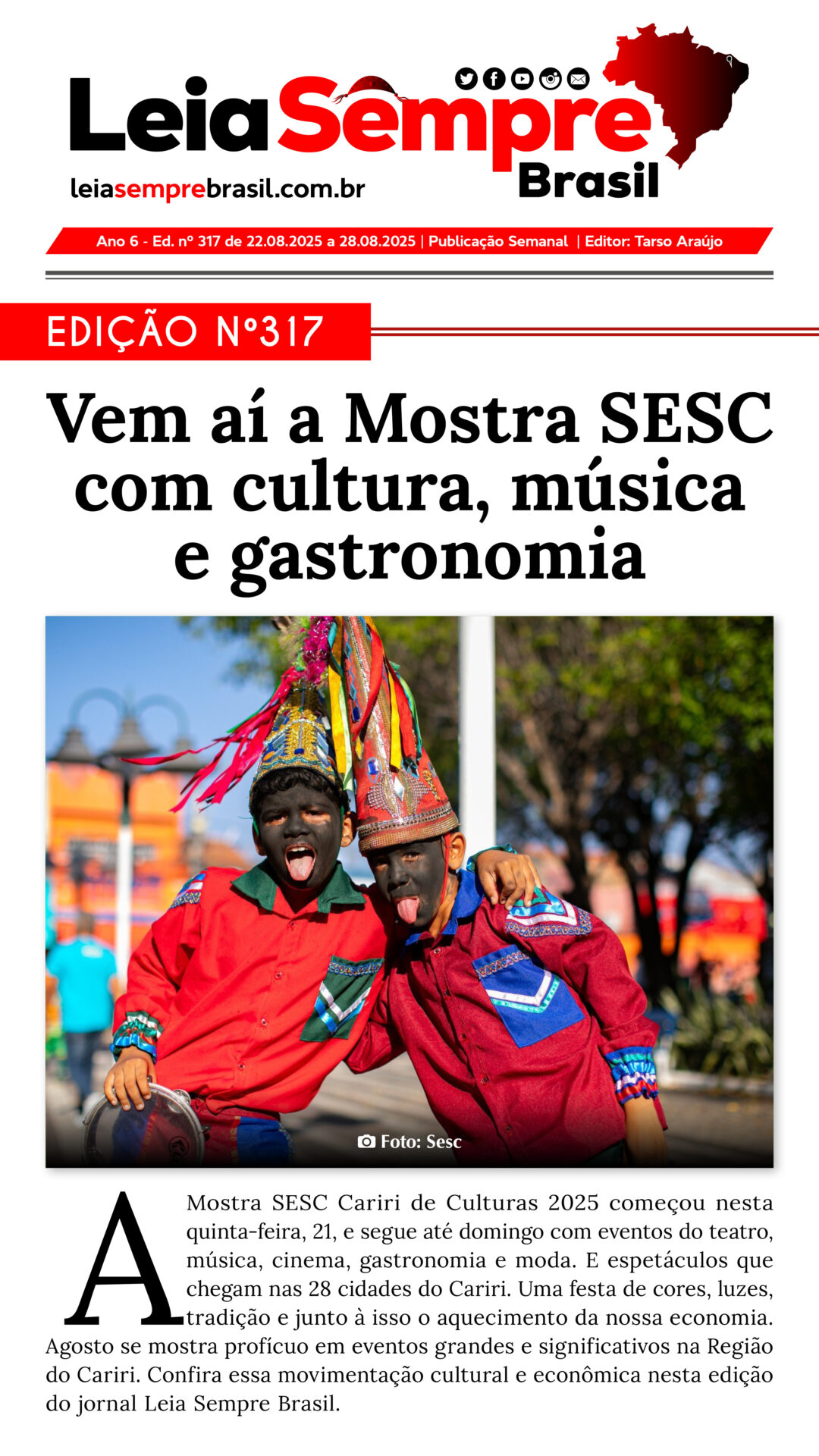 Jornal Leia Sempre Brasil Ed. 317 P.0