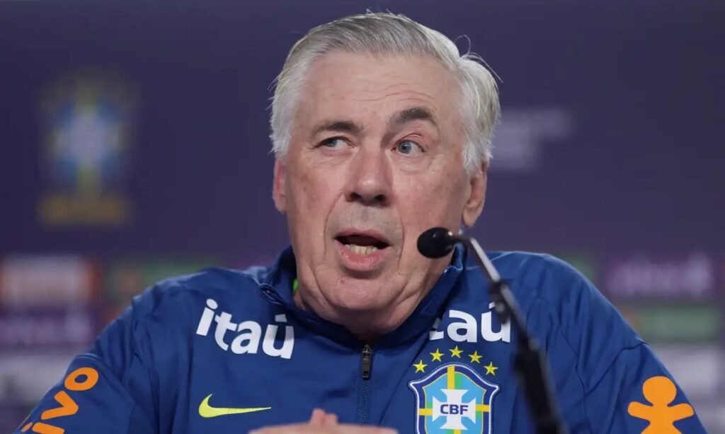 Ancelotti confirma Brasil ofensivo com quatro atacantes contra o Chile nas Eliminatórias