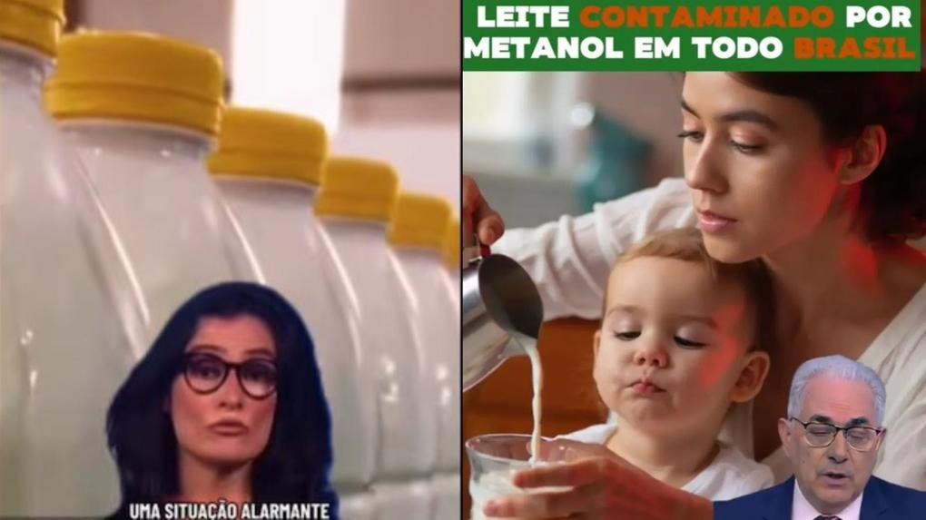 Governo desmente fake news sobre leite contaminado por metanol e alerta para vídeos manipulados com IA