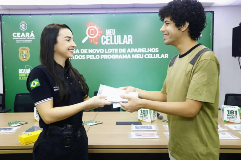 Programa Meu Celular já recuperou 10.500 aparelhos no Ceará e reduz roubos em mais de 20% em 2025