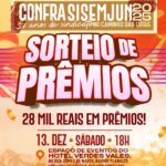 Acima imagem da materia da festa de natal do Sisemjun