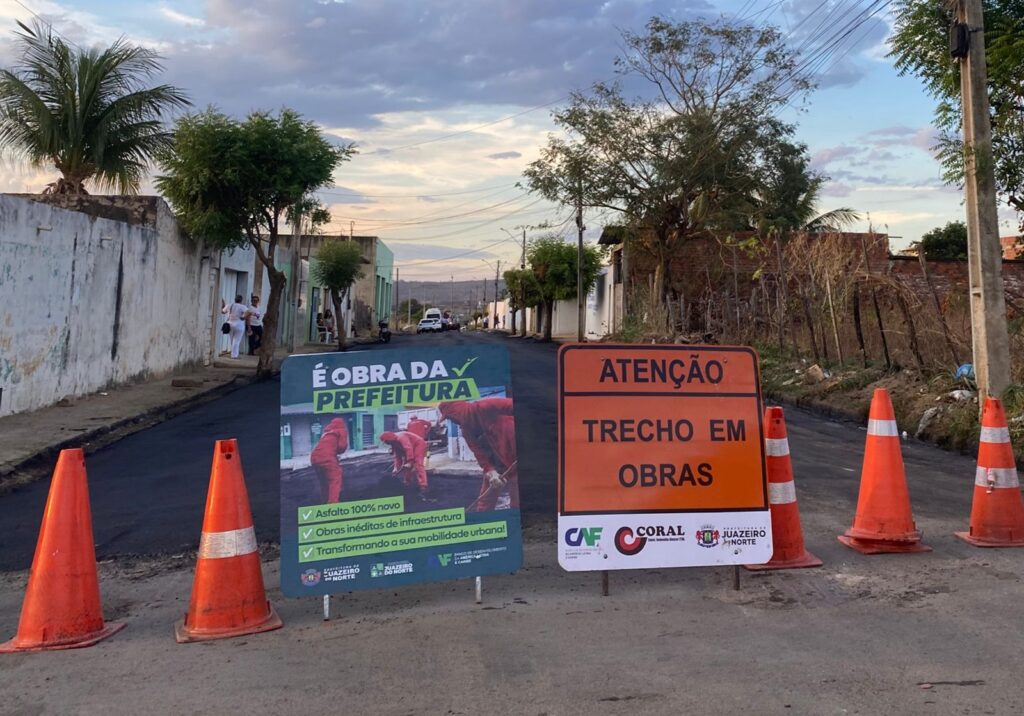 Quatro ruas do bairro Triângulo terão interdições temporárias para serviços de pavimentação