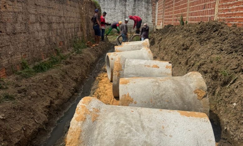 Prefeitura de Potengi investe em obras de drenagem para reduzir alagamentos durante o período chuvoso