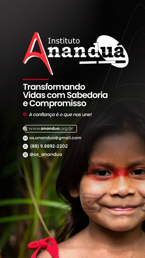 Campanha do Instituto Ananduá sobre transformação social e compromisso com a comunidade.