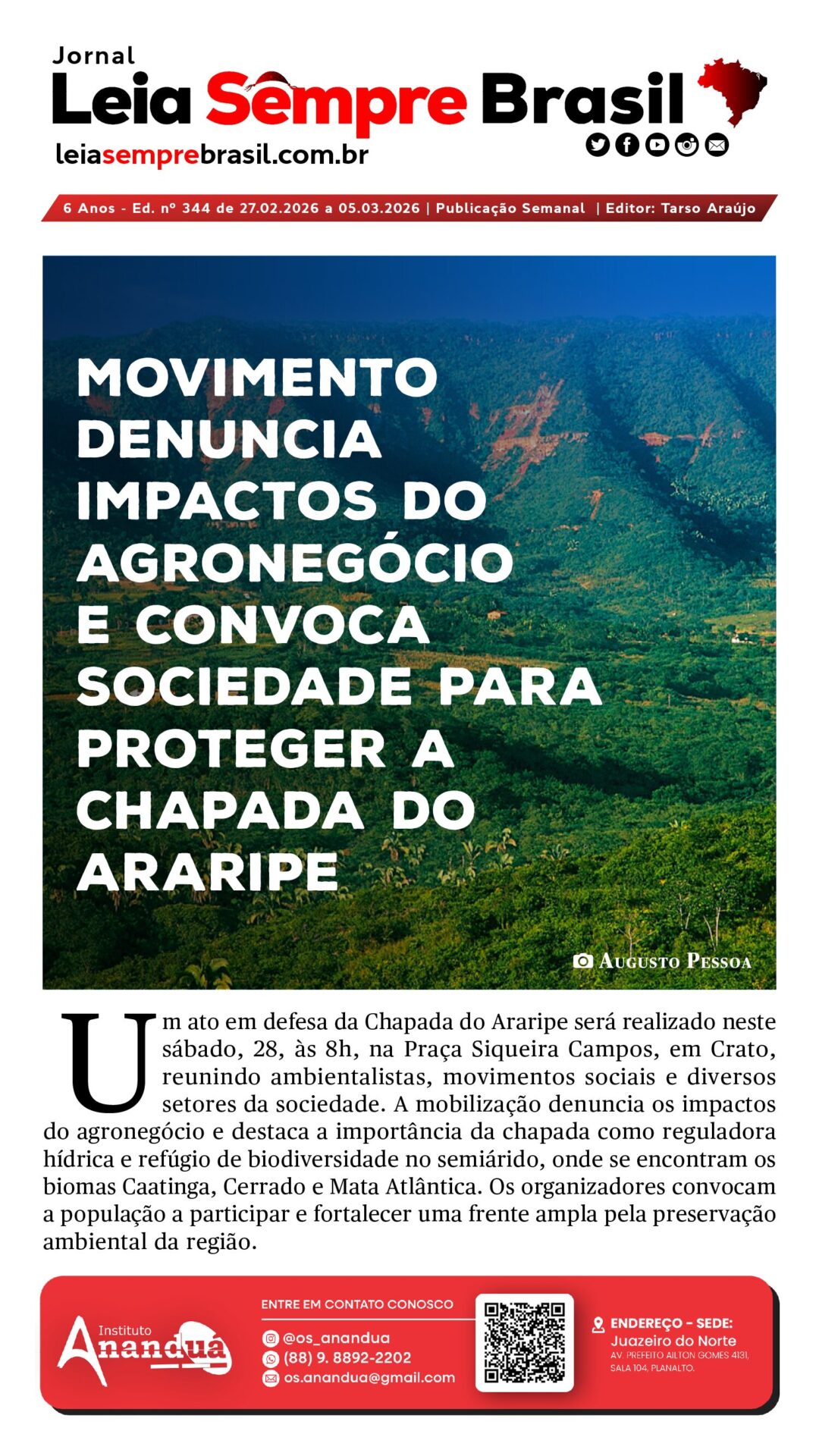 Jornal Leia Sempre Brasil - Ed. nº 344_p.01