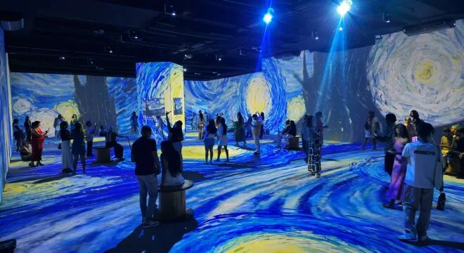 Exposição imersiva “Van Gogh & Impressionistas” estreia no Cariri com mais de 4 mil ingressos vendidos