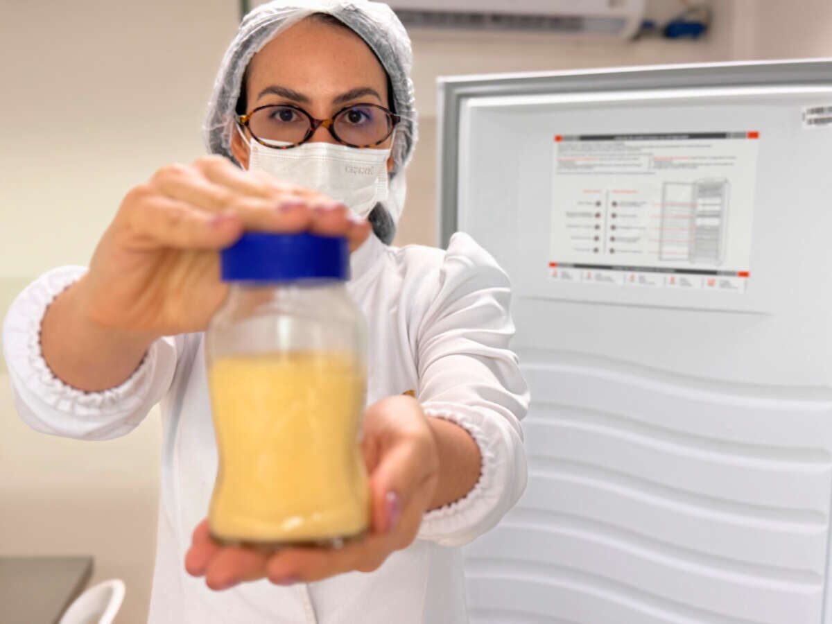 HGWA reforca campanha de doacao de leite humano para bebes internados populacao tambem pode contribuir com frascos de vidro