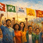 PÁGINA 18 POLÍTICA - Leia a íntegra do manifesto Por uma federação de esquerda no Brasil em 2026 - ILUSTRAÇÃO FEITA POR IA