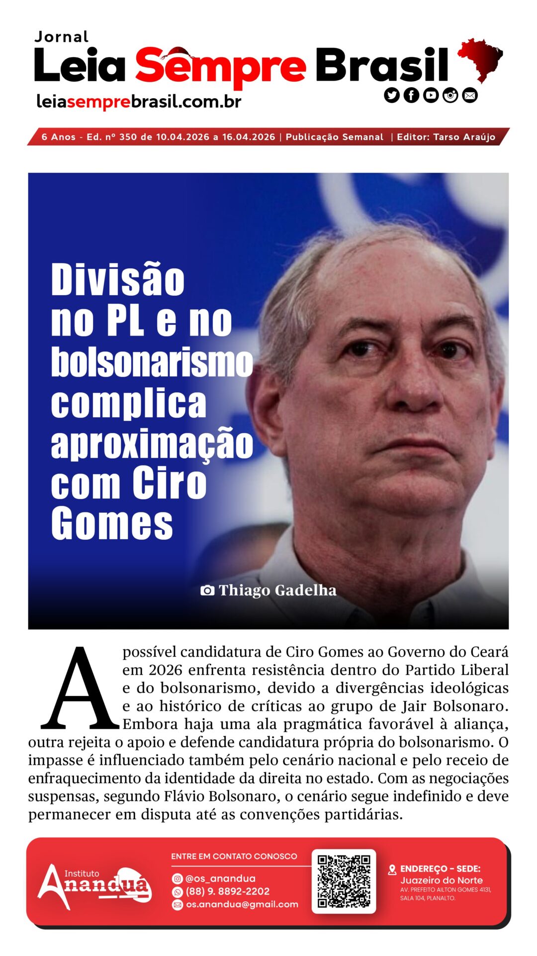 Jornal Leia Sempre Brasil - Ed. nº 350_01