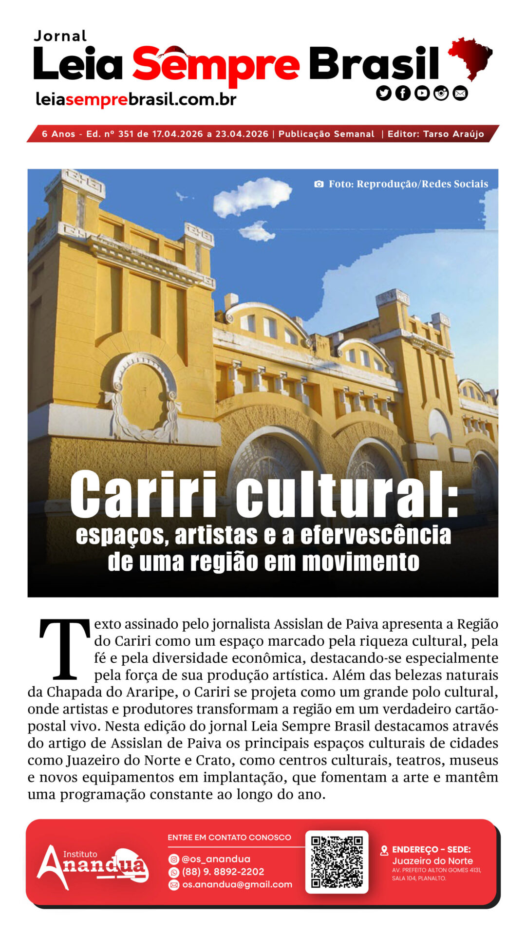 Jornal Leia Sempre Brasil - Ed. nº 351 - p._01