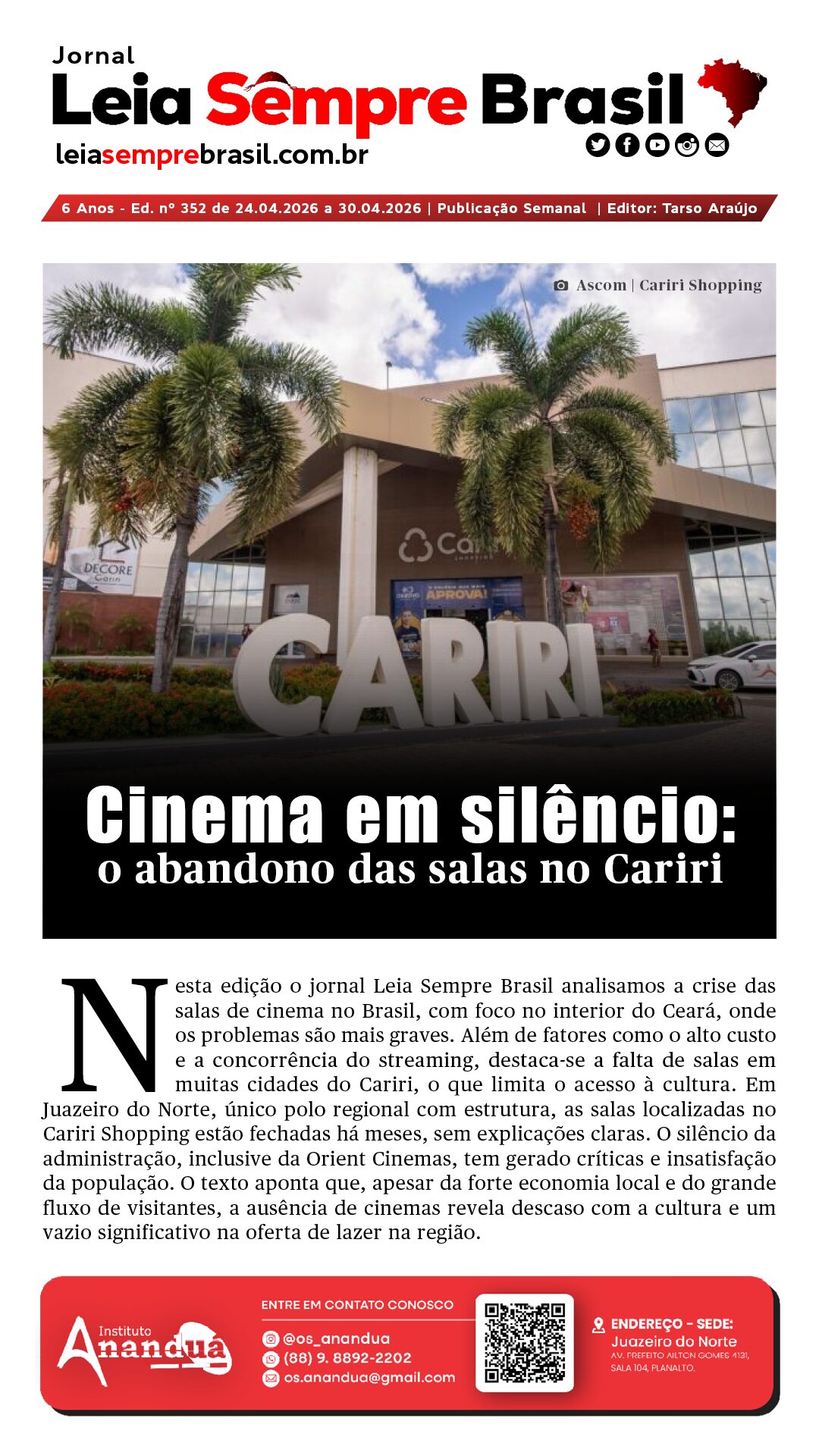 Jornal Leia Sempre Brasil - Ed. nº 352_01