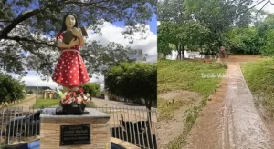 Enchente leva pote da cacimba ligada à beata Benigna e danifica ponto de devoção em Santana do Cariri