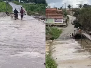 Após cheia do Rio Cariús, prefeito de Nova Olinda pede apoio ao Estado para construção de ponte