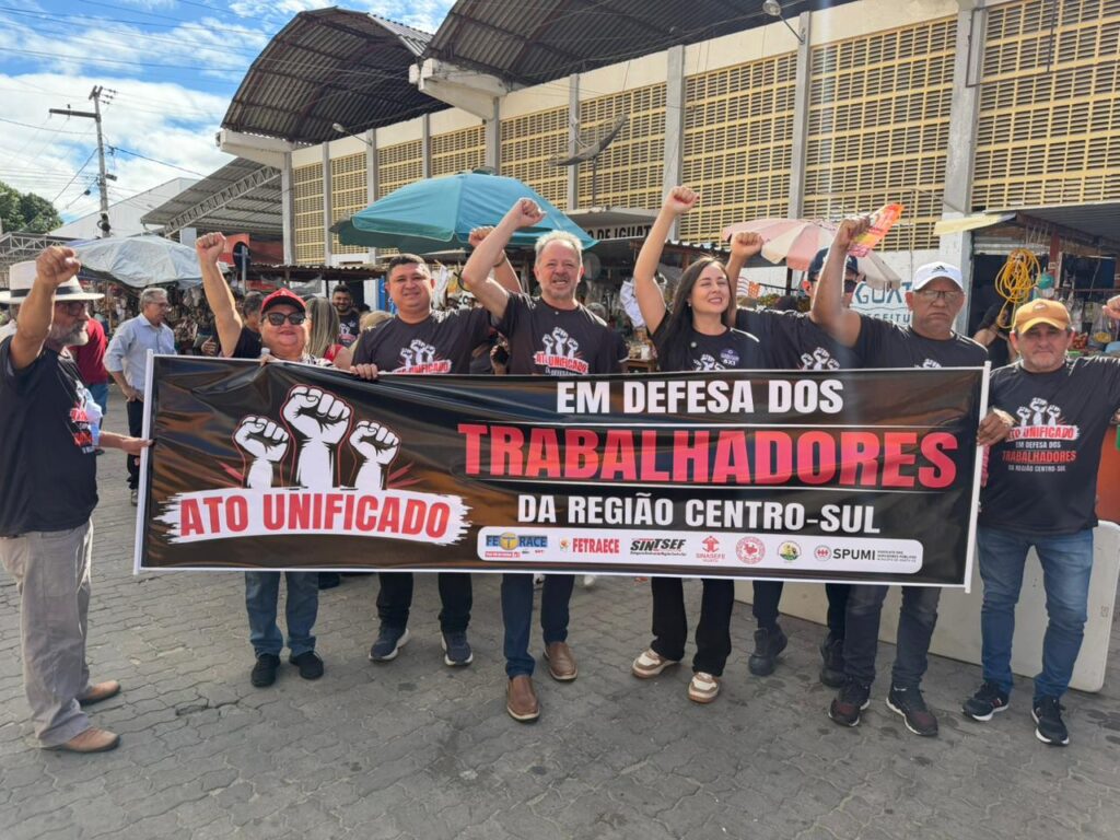 Trabalhadores do Centro-Sul fazem ato em Iguatu pelo fim da escala 6x1 1 Trabalhadores do Centro-Sul fazem ato em Iguatu pelo fim da escala 6x1