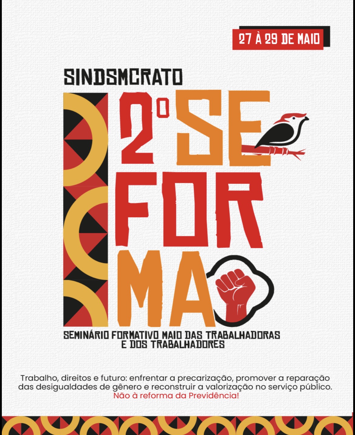 p.16.2 SEFORMA reune especialistas e debates sobre trabalho saude e direitos dos servidores no Crato