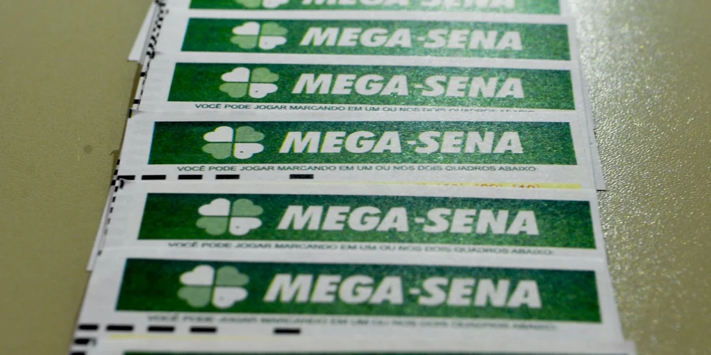 Bilhetes de aposta da Mega-Sena