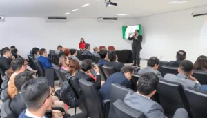 Integrantes do Ministério Público reunidos durante a Caravana do MP em Juazeiro do Norte