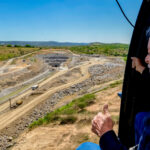 Lula observa obras da transposição do Rio São Francisco a partir de helicóptero
