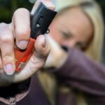 Frasco de spray de pimenta para defesa pessoal
