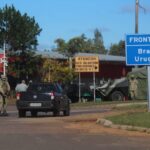 Posto de fronteira entre Brasil e Uruguai