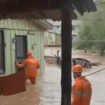 Temporais deixam sete cidades do RS em emergência e frente fria avança