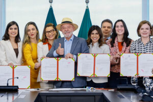Presidente Lula durante cerimônia oficial