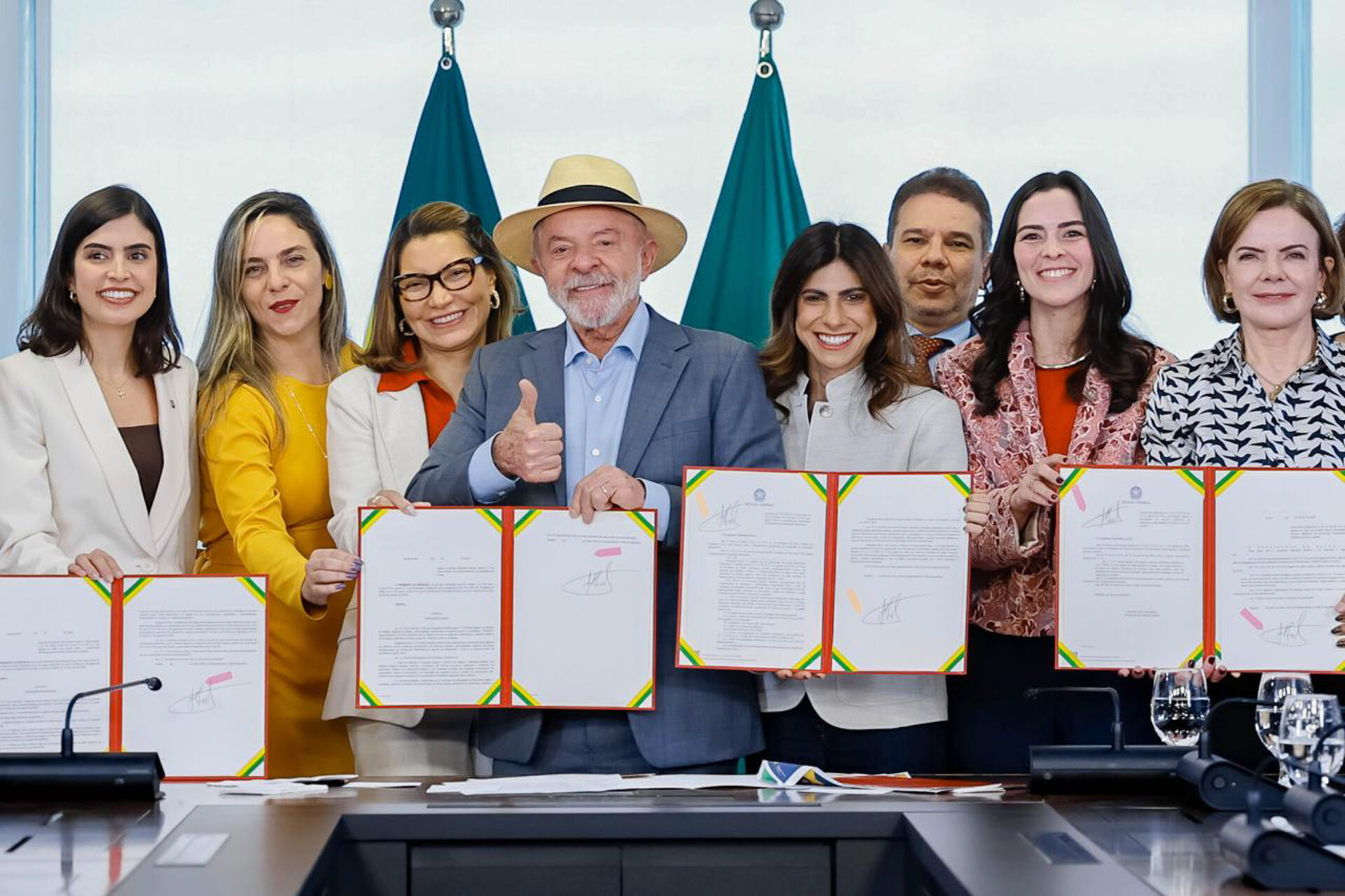 Presidente Lula durante cerimônia oficial
