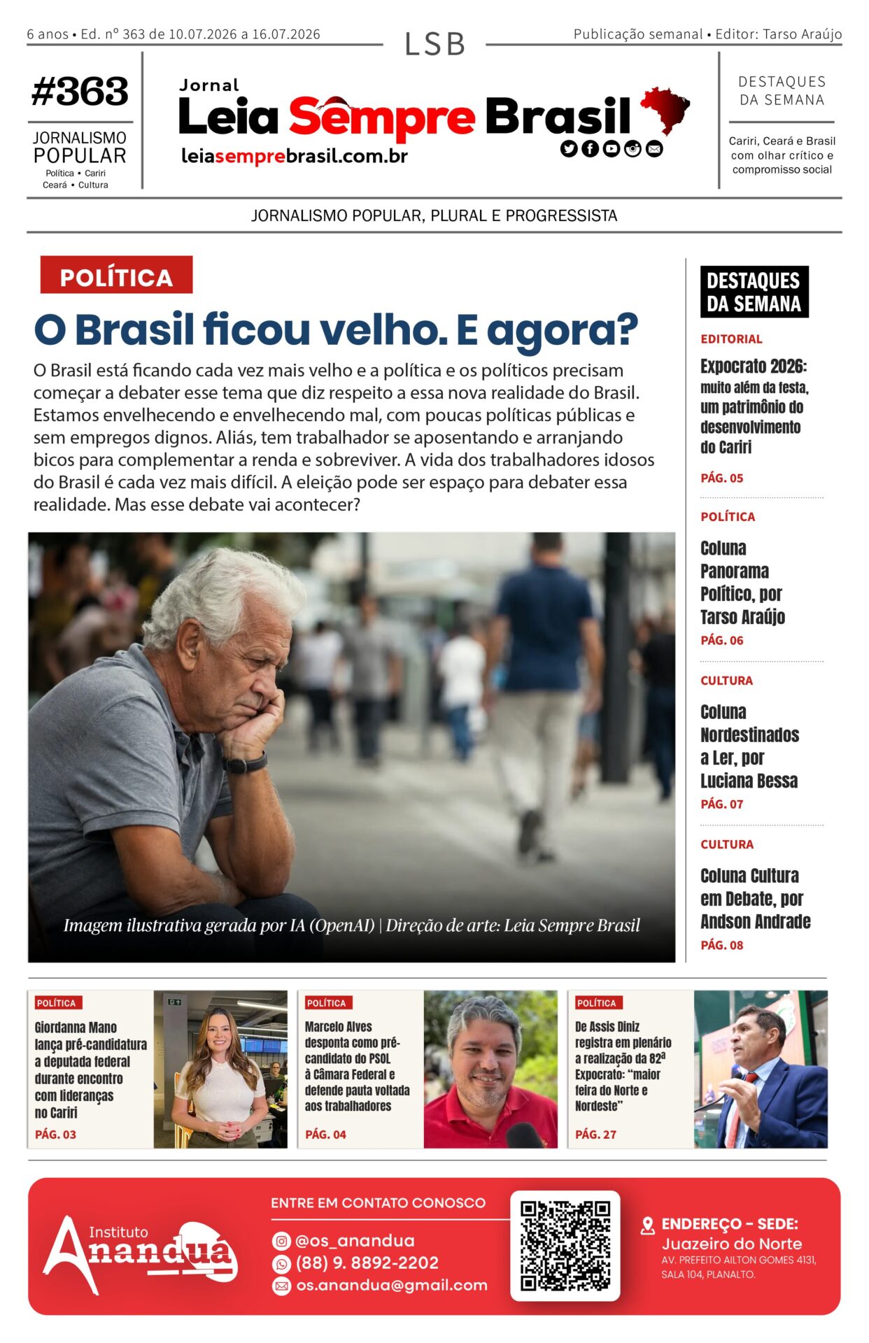Jornal Leia Sempre Brasil - Ed. n.º 363 de 10.07.2026 a 16.07.2026_01