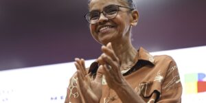 Marina Silva durante evento público em Brasília