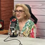 Secretária Socorro França durante entrevista sobre direitos humanos