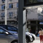 Termômetro de rua registra onda de calor no Rio de Janeiro