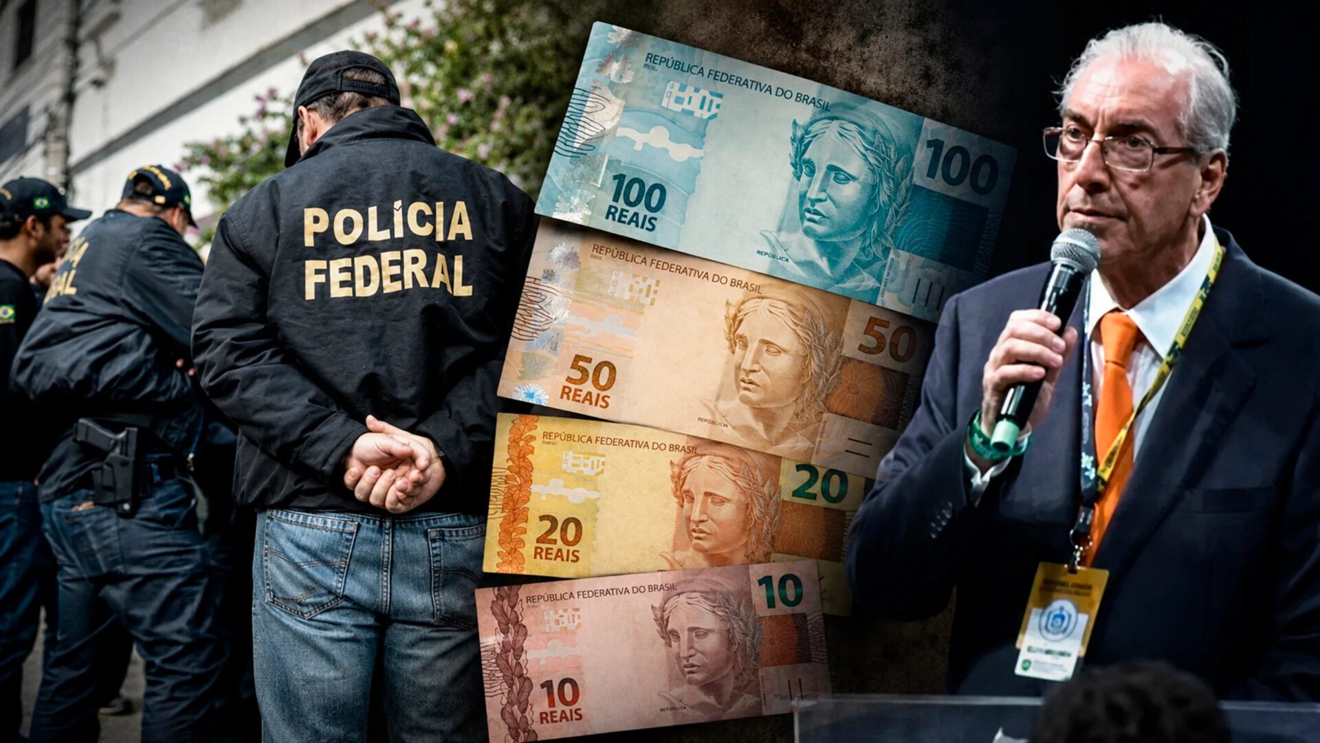 Eduardo Cunha durante aparição pública