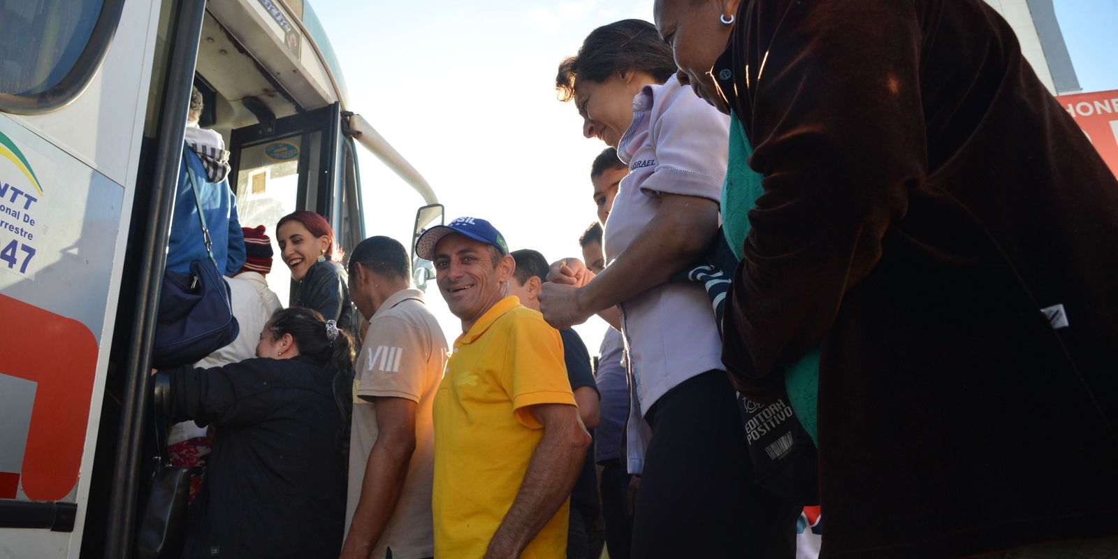 Ônibus urbanos em circulação durante mobilização de trabalhadores rodoviários