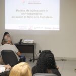 Representantes de órgãos públicos participam de reunião sobre riscos climáticos