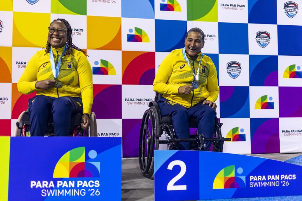 Brasil encerra Parapan-Pacífico de natação com 16 medalhas e recordes 1 Nadadoras brasileiras celebram medalhas no Parapan-Pacífico em Walnut