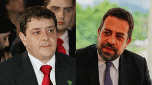 Guilherme Boulos fala à imprensa ao defender a continuidade de investigação com presunção de inocência.