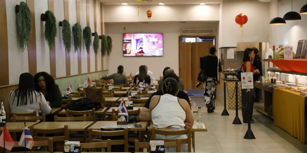 Salão de restaurante na Lapa, no Rio de Janeiro, em imagem de arquivo