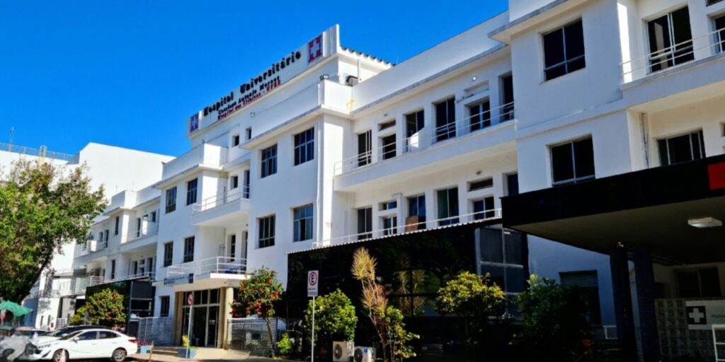 Fachada do Hospital Universitário Cassiano Antônio Moraes, no Espírito Santo