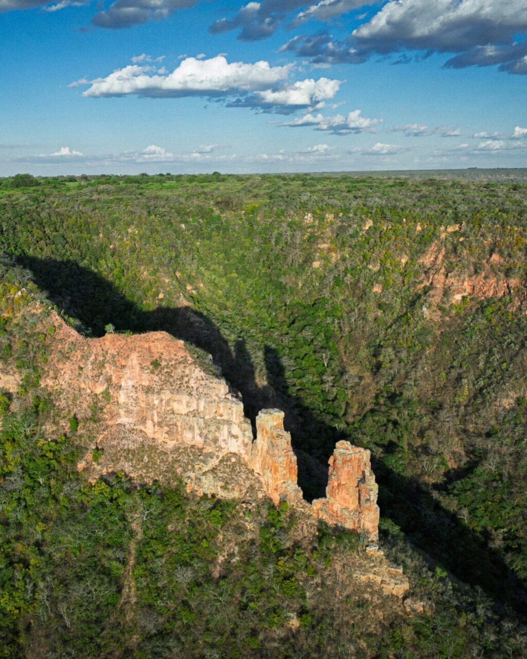 Vista aérea da Chapada do Araripe